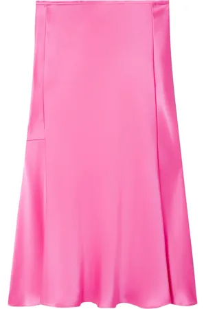 Stella McCartney Double-satin bias midi skirt