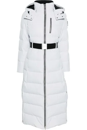 Moose Knuckles Logo-appliqu?? belted padded coat