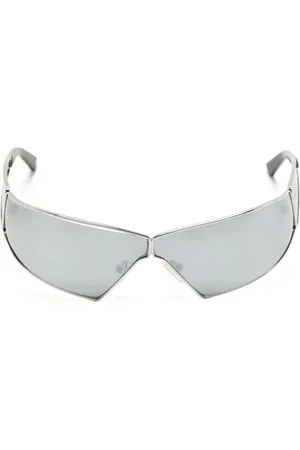 Kennel & Schmenger Fir logo-engraved geometric-frame sunglasses