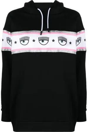 Chiara Ferragni Eyelike-embossed cotton hoodie