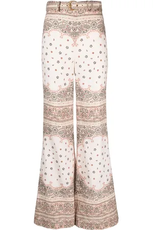 ZIMMERMANN Bandana-print linen trousers