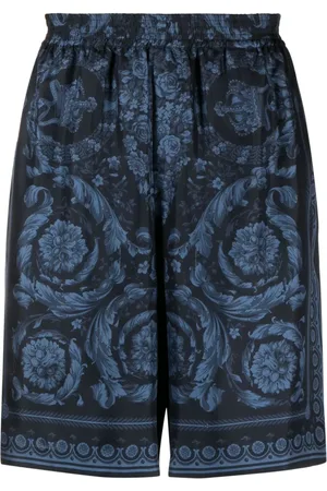 VERSACE Barocco-print silk shorts