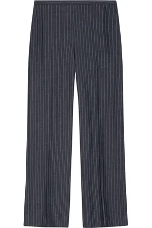 Ganni Striped straight trousers