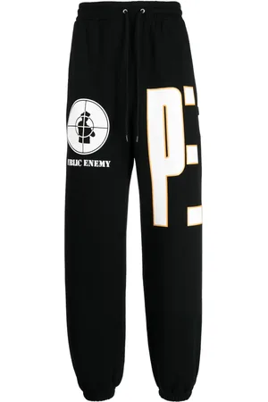 NEIGHBORHOOD X Public Enemy logo-print track pants