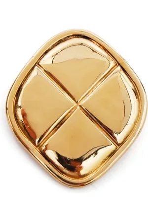 CHANEL 1986-1994 diamond-quilted brooch
