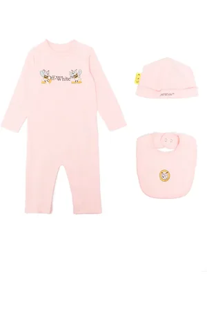 OFF-WHITE Logo-print cotton babygrow set