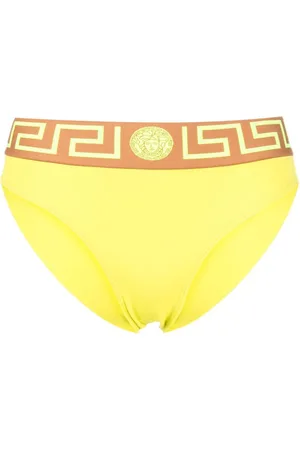 VERSACE Greca-jacquard bikini bottoms