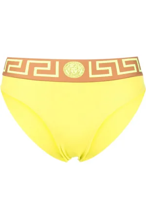 VERSACE Greca-jacquard bikini bottoms