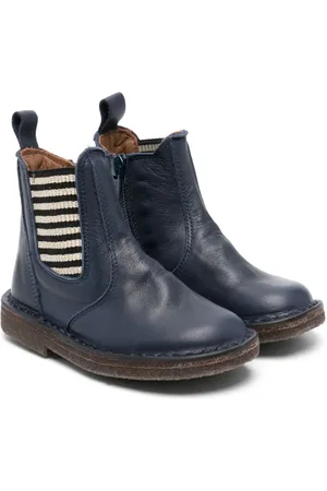 PèPè Striped leather ankle boots
