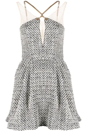 Elisabetta Franchi Chain tweed minidress