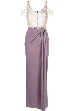 Elisabetta Franchi Red Carpet pearl-detailed gown