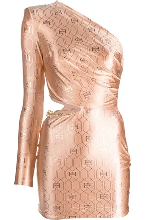 Elisabetta Franchi Chain-embellished cut-out minidress