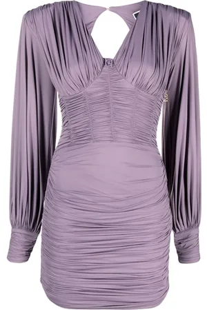 Elisabetta Franchi Gathered bustier mini dress
