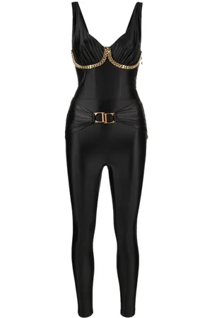 Elisabetta Franchi Chain-link bustier jumpsuit