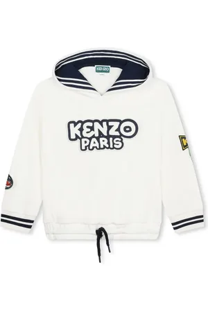 Kenzo Logo-appliqué cotton hoodie