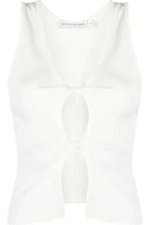 CHRISTOPHER ESBER Cut-out twisted tank top