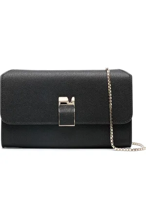 VALEXTRA Pebbled leather clutch