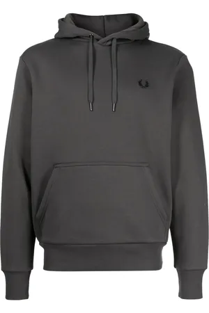 Fred Perry Logo-embroidered logo-tape drawstring hoodie