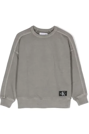 Calvin Klein Logo-appliqu?? cotton sweatshirt