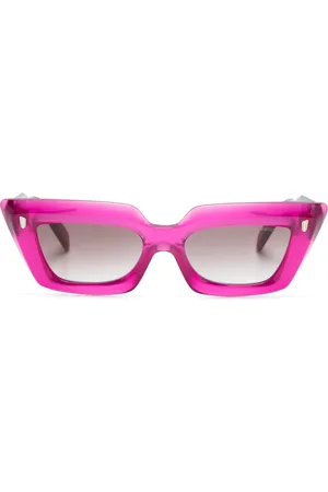 CUTLER & GROSS Logo-lettering rectangle-frame sunglasses