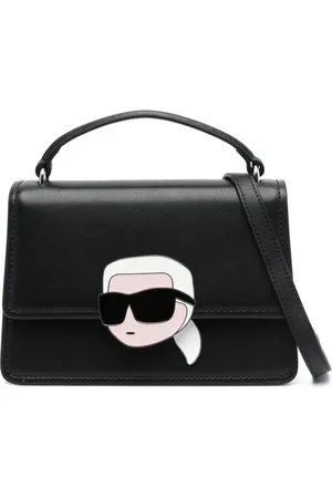 Karl Lagerfeld Ikon Lock leather cross body bag