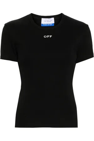 OFF-WHITE Off Stamp ribbed-knit top