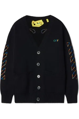 OFF-WHITE Arrow-embroidered cotton cardigan