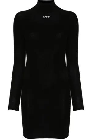 OFF-WHITE Off Stamp embroidered mini dress