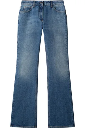 OFF-WHITE Mid-rise flared jeans