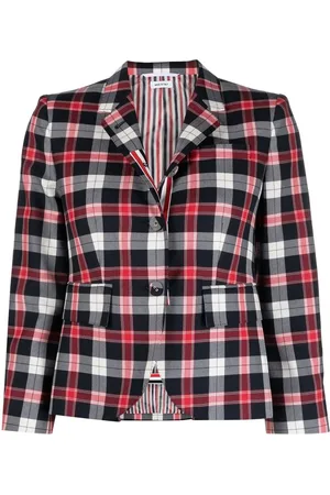 Thom Browne Tartan single-breasted blazer