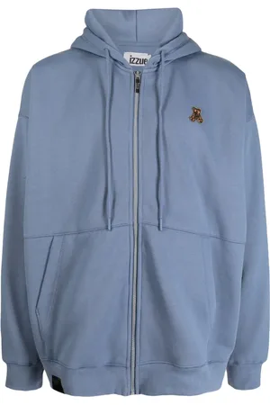 Izzue Logo-embroidered drawstring hoodie
