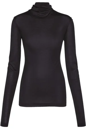Salvatore Ferragamo V-back silk-blend top