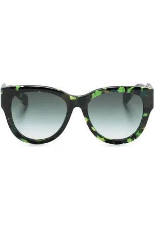 Chloé Camouflage-print cat eye-frame sunglasses