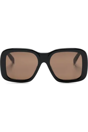 Stella McCartney Logo-print oversized square-frame sunglasses