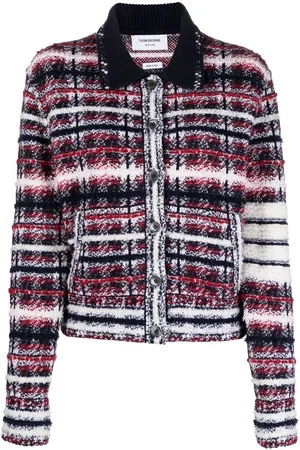 Thom Browne Check-print 4-Bar jacket