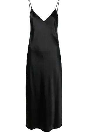 Joseph Clea silk satin flared dress