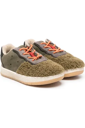 PèPè Panelled lace-up sneakers
