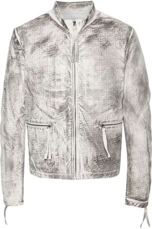 Kanghyuk Abstarct-print biker jacket