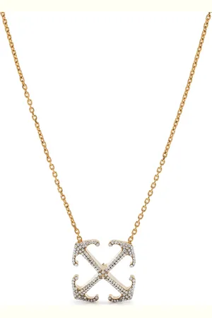 OFF-WHITE Arrow embellished pendant necklace