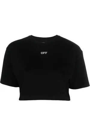 OFF-WHITE Off-Stamp cropped T-shirt