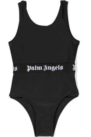 Palm Angels Logo-waistband one-piece swimsuit