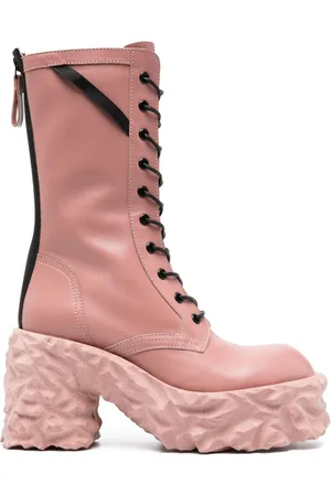 Premiata 100mm sculpted-sole leather boots