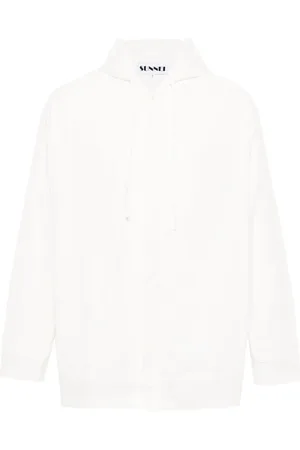 SUNNEI Drawstring-hood cotton shirt
