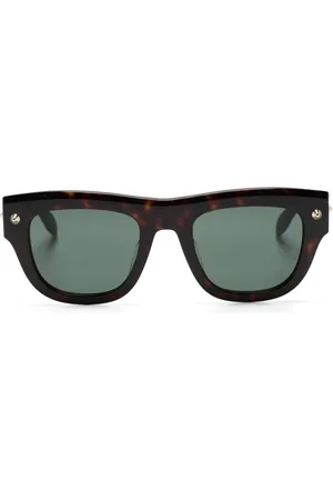 Alexander McQueen Stud-detailed tinted sunglasses