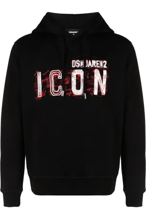 Dsquared2 Icon Scribble-print cotton hoodie