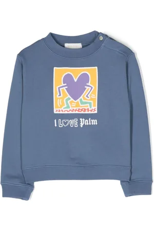 Palm Angels X Keith Haring heart-print sweatshirt