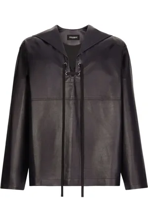 Dolce & Gabbana Long-sleeve leather tunic shirt