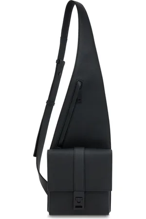 Salvatore Ferragamo Asymmetric faux-leather messenger bag