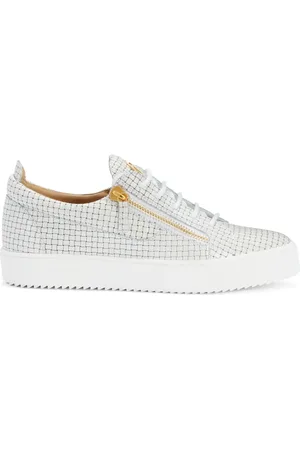 Giuseppe Zanotti Frankie glossy woven-leather sneakers