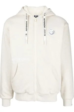 A Bathing Ape Logo-appliqué hooded jacket